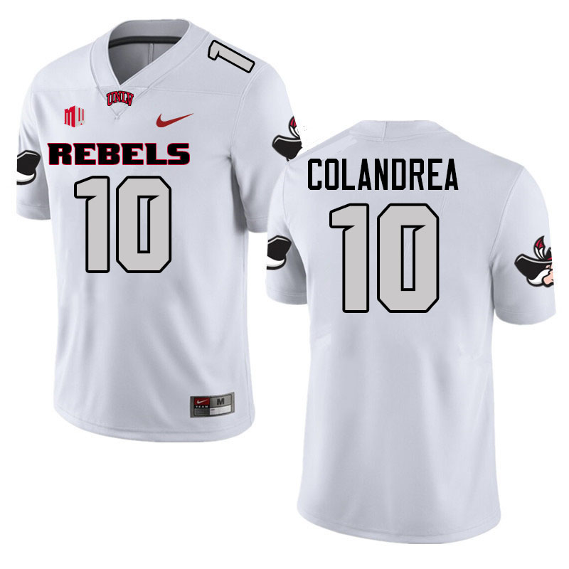 #10 Anthony Colandrea UNLV Rebels College Football Jerseys-Retro White